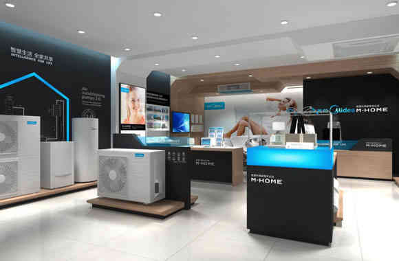 廣州裝飾設計公司美的終端形象店鋪裝飾設計